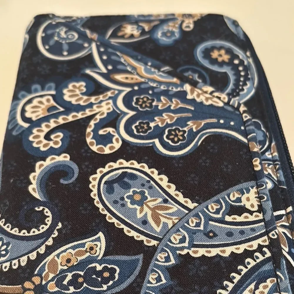 Vera Bradley Navy and White Patterned Wallet